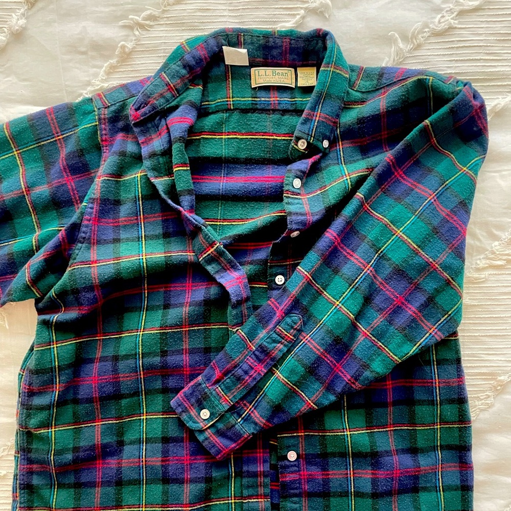 LL Bean Women’s Flannel (M)